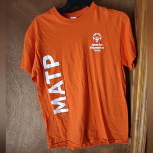Gildan Orange Heavy Cotton Tee with TearAway Tag